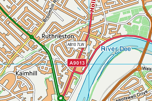 AB10 7LW map - OS VectorMap District (Ordnance Survey) AB10 7LW map - OS VectorMap District (Ordnance Survey)