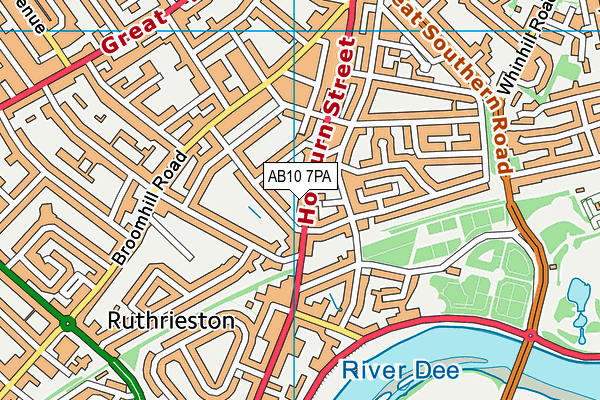 AB10 7PA map - OS VectorMap District (Ordnance Survey) AB10 7PA map - OS VectorMap District (Ordnance Survey)