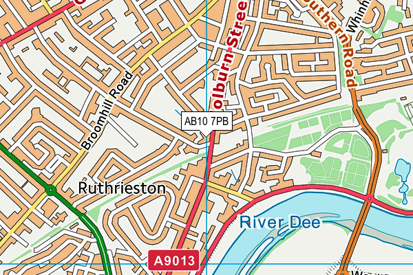 AB10 7PB map - OS VectorMap District (Ordnance Survey) AB10 7PB map - OS VectorMap District (Ordnance Survey)