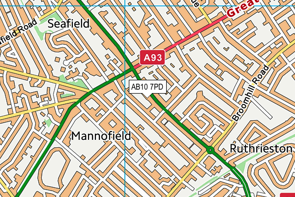AB10 7PD map - OS VectorMap District (Ordnance Survey) AB10 7PD map - OS VectorMap District (Ordnance Survey)