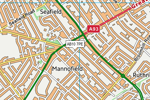 AB10 7PE map - OS VectorMap District (Ordnance Survey) AB10 7PE map - OS VectorMap District (Ordnance Survey)
