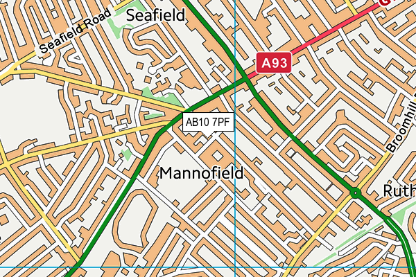 AB10 7PF map - OS VectorMap District (Ordnance Survey) AB10 7PF map - OS VectorMap District (Ordnance Survey)