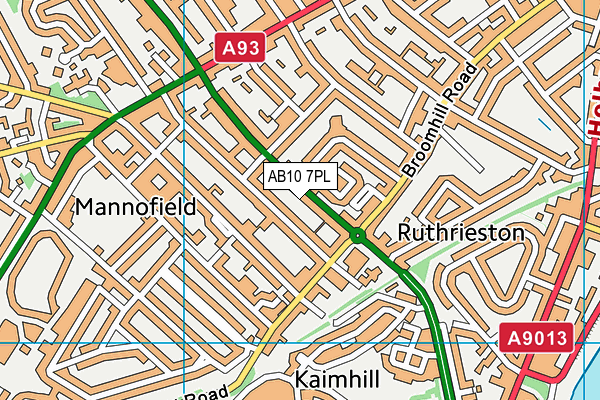 AB10 7PL map - OS VectorMap District (Ordnance Survey) AB10 7PL map - OS VectorMap District (Ordnance Survey)