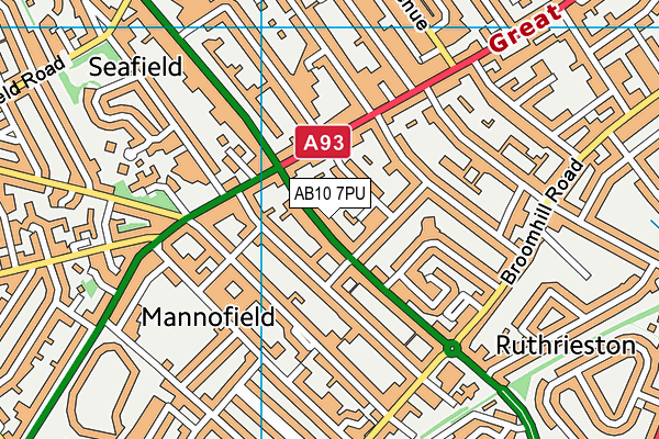 AB10 7PU map - OS VectorMap District (Ordnance Survey) AB10 7PU map - OS VectorMap District (Ordnance Survey)
