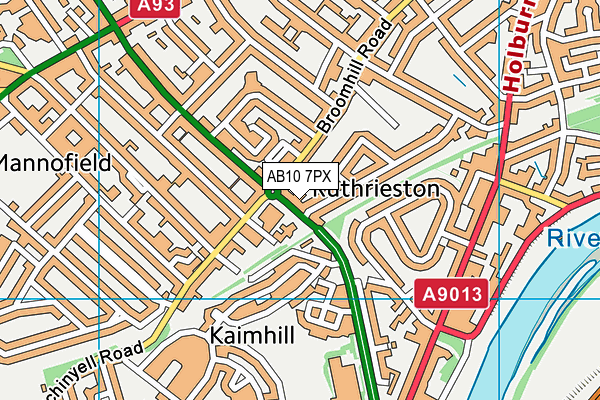AB10 7PX map - OS VectorMap District (Ordnance Survey) AB10 7PX map - OS VectorMap District (Ordnance Survey)