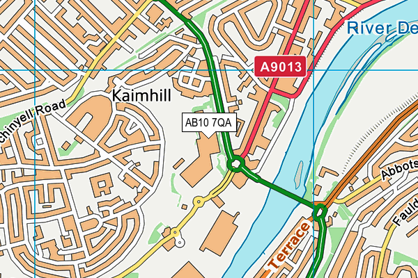 AB10 7QA map - OS VectorMap District (Ordnance Survey) AB10 7QA map - OS VectorMap District (Ordnance Survey)