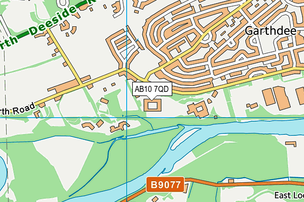AB10 7QD map - OS VectorMap District (Ordnance Survey) AB10 7QD map - OS VectorMap District (Ordnance Survey)