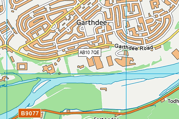 AB10 7QE map - OS VectorMap District (Ordnance Survey) AB10 7QE map - OS VectorMap District (Ordnance Survey)