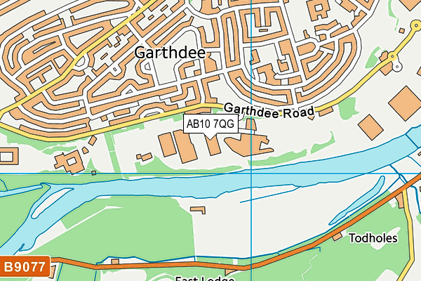 AB10 7QG map - OS VectorMap District (Ordnance Survey)
