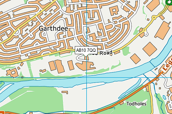 AB10 7QQ map - OS VectorMap District (Ordnance Survey) AB10 7QQ map - OS VectorMap District (Ordnance Survey)