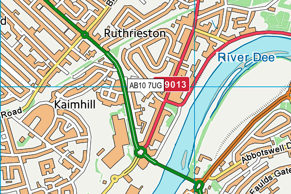 AB10 7UG map - OS VectorMap District (Ordnance Survey) AB10 7UG map - OS VectorMap District (Ordnance Survey)
