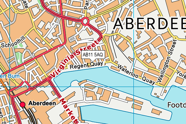 AB11 5AQ map - OS VectorMap District (Ordnance Survey) AB11 5AQ map - OS VectorMap District (Ordnance Survey)