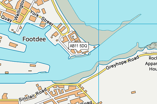 AB11 5DQ map - OS VectorMap District (Ordnance Survey) AB11 5DQ map - OS VectorMap District (Ordnance Survey)