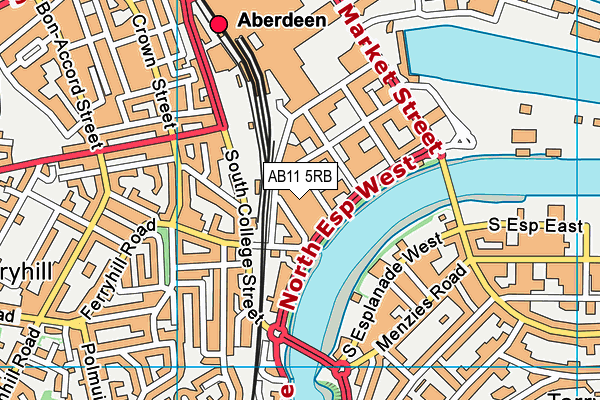 AB11 5RB map - OS VectorMap District (Ordnance Survey) AB11 5RB map - OS VectorMap District (Ordnance Survey)