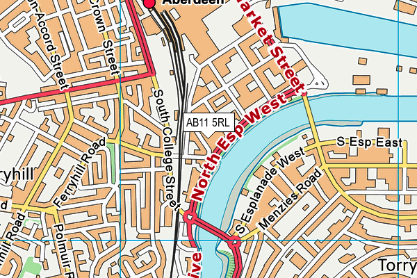 AB11 5RL map - OS VectorMap District (Ordnance Survey) AB11 5RL map - OS VectorMap District (Ordnance Survey)