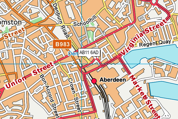 AB11 6AD map - OS VectorMap District (Ordnance Survey) AB11 6AD map - OS VectorMap District (Ordnance Survey)