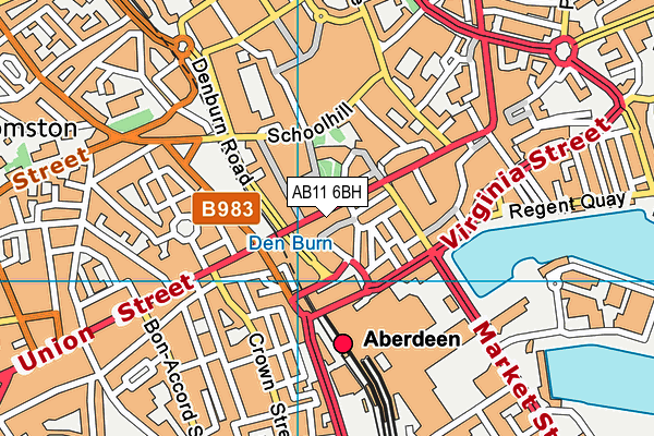 AB11 6BH map - OS VectorMap District (Ordnance Survey) AB11 6BH map - OS VectorMap District (Ordnance Survey)
