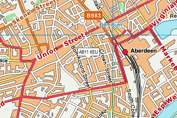 AB11 6EU map - OS VectorMap District (Ordnance Survey) AB11 6EU map - OS VectorMap District (Ordnance Survey)