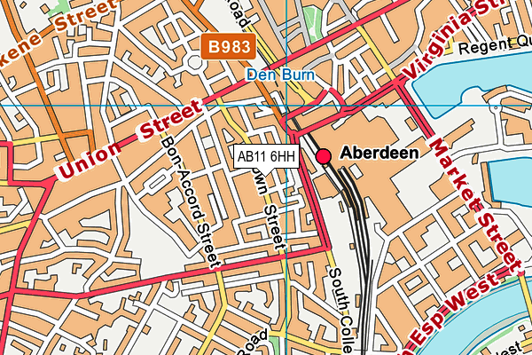 AB11 6HH map - OS VectorMap District (Ordnance Survey) AB11 6HH map - OS VectorMap District (Ordnance Survey)