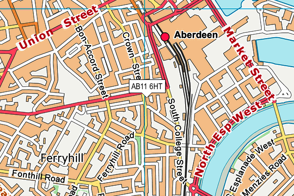 AB11 6HT map - OS VectorMap District (Ordnance Survey) AB11 6HT map - OS VectorMap District (Ordnance Survey)