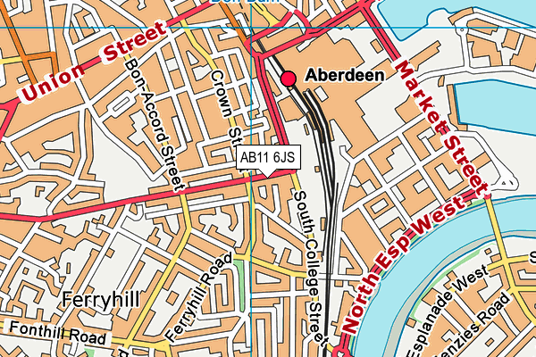 AB11 6JS map - OS VectorMap District (Ordnance Survey) AB11 6JS map - OS VectorMap District (Ordnance Survey)