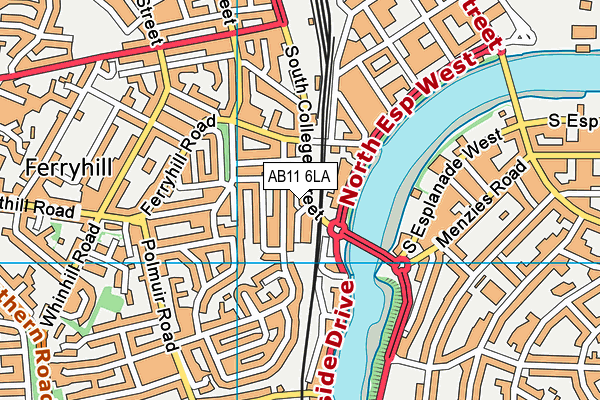 AB11 6LA map - OS VectorMap District (Ordnance Survey) AB11 6LA map - OS VectorMap District (Ordnance Survey)