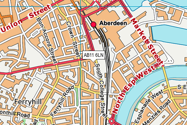 AB11 6LN map - OS VectorMap District (Ordnance Survey) AB11 6LN map - OS VectorMap District (Ordnance Survey)