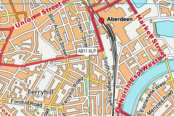 AB11 6LP map - OS VectorMap District (Ordnance Survey) AB11 6LP map - OS VectorMap District (Ordnance Survey)