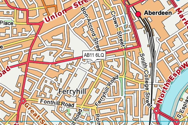 AB11 6LQ map - OS VectorMap District (Ordnance Survey) AB11 6LQ map - OS VectorMap District (Ordnance Survey)
