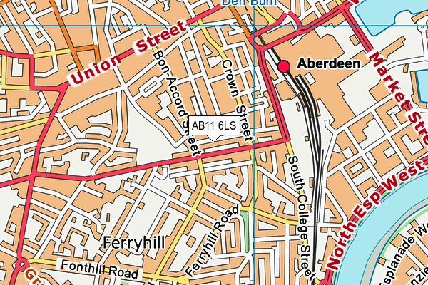AB11 6LS map - OS VectorMap District (Ordnance Survey) AB11 6LS map - OS VectorMap District (Ordnance Survey)