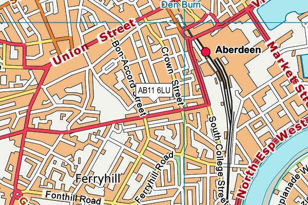 AB11 6LU map - OS VectorMap District (Ordnance Survey) AB11 6LU map - OS VectorMap District (Ordnance Survey)