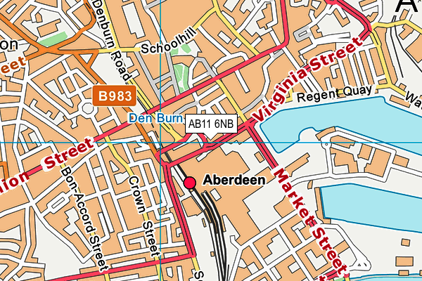 AB11 6NB map - OS VectorMap District (Ordnance Survey) AB11 6NB map - OS VectorMap District (Ordnance Survey)