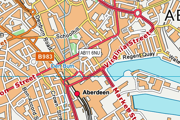 AB11 6NU map - OS VectorMap District (Ordnance Survey) AB11 6NU map - OS VectorMap District (Ordnance Survey)