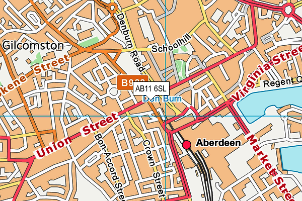 AB11 6SL map - OS VectorMap District (Ordnance Survey) AB11 6SL map - OS VectorMap District (Ordnance Survey)