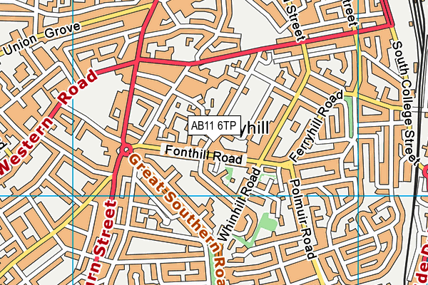 AB11 6TP map - OS VectorMap District (Ordnance Survey) AB11 6TP map - OS VectorMap District (Ordnance Survey)