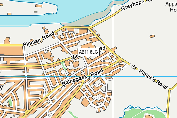 AB11 8LG map - OS VectorMap District (Ordnance Survey) AB11 8LG map - OS VectorMap District (Ordnance Survey)
