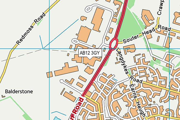 AB12 3GY map - OS VectorMap District (Ordnance Survey) AB12 3GY map - OS VectorMap District (Ordnance Survey)