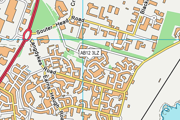 AB12 3LZ map - OS VectorMap District (Ordnance Survey) AB12 3LZ map - OS VectorMap District (Ordnance Survey)
