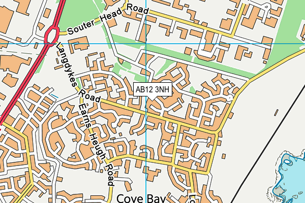 AB12 3NH map - OS VectorMap District (Ordnance Survey) AB12 3NH map - OS VectorMap District (Ordnance Survey)