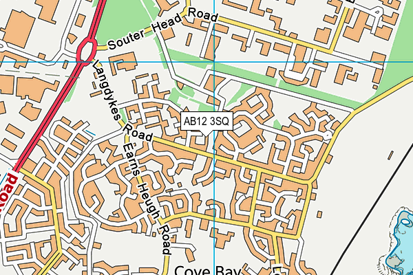AB12 3SQ map - OS VectorMap District (Ordnance Survey) AB12 3SQ map - OS VectorMap District (Ordnance Survey)