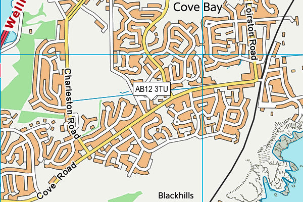 AB12 3TU map - OS VectorMap District (Ordnance Survey) AB12 3TU map - OS VectorMap District (Ordnance Survey)