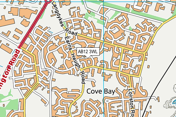 AB12 3WL map - OS VectorMap District (Ordnance Survey) AB12 3WL map - OS VectorMap District (Ordnance Survey)