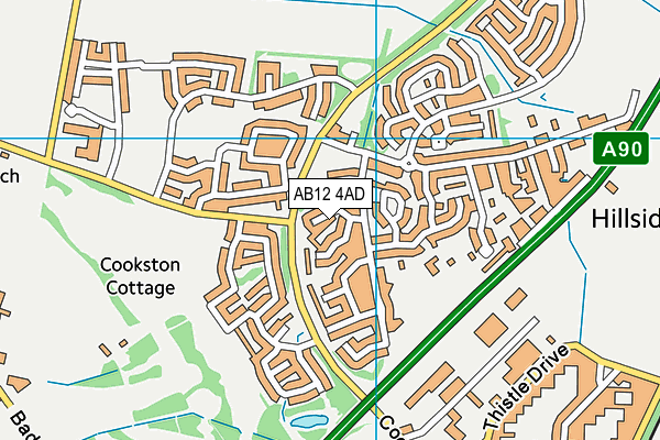 AB12 4AD map - OS VectorMap District (Ordnance Survey) AB12 4AD map - OS VectorMap District (Ordnance Survey)