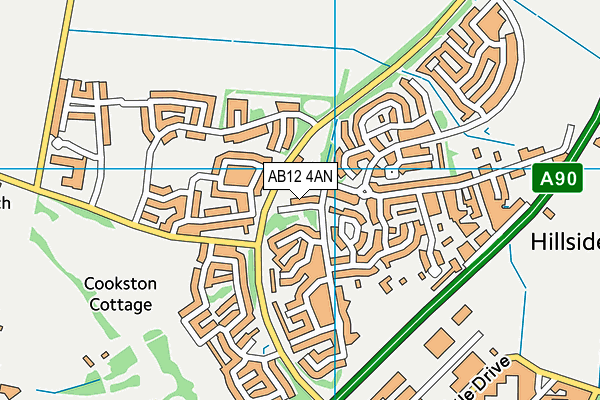 AB12 4AN map - OS VectorMap District (Ordnance Survey) AB12 4AN map - OS VectorMap District (Ordnance Survey)