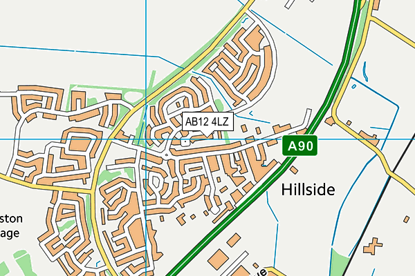 AB12 4LZ map - OS VectorMap District (Ordnance Survey) AB12 4LZ map - OS VectorMap District (Ordnance Survey)