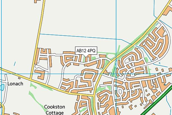 AB12 4PQ map - OS VectorMap District (Ordnance Survey) AB12 4PQ map - OS VectorMap District (Ordnance Survey)