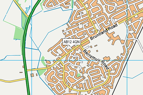 AB12 4QN map - OS VectorMap District (Ordnance Survey) AB12 4QN map - OS VectorMap District (Ordnance Survey)