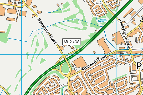 AB12 4QS map - OS VectorMap District (Ordnance Survey) AB12 4QS map - OS VectorMap District (Ordnance Survey)