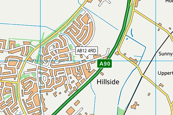 AB12 4RD map - OS VectorMap District (Ordnance Survey) AB12 4RD map - OS VectorMap District (Ordnance Survey)