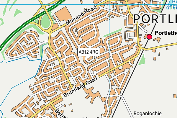 AB12 4RG map - OS VectorMap District (Ordnance Survey) AB12 4RG map - OS VectorMap District (Ordnance Survey)